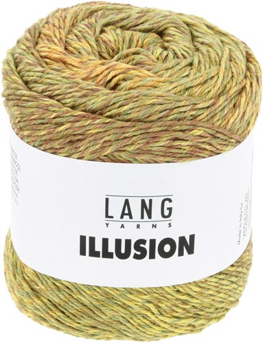 Lang Yarns Illusion 0007 Olive/Gelb/Braun/Orange