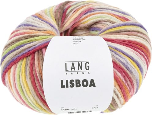 Lang Yarns Lisboa 0001 Gelb/Lila/Pink/Grn