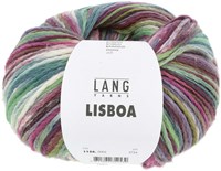 Lang Yarns Lisboa 0002 Pflaume/Fuchsia/Petrol/Olive