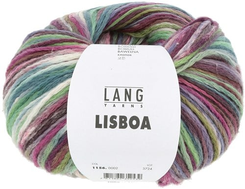 Lang Yarns Lisboa 0002 Pflaume/Fuchsia/Petrol/Olive