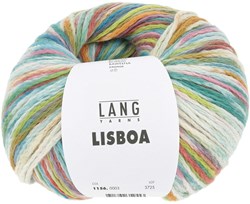 Lang Yarns Lisboa 0003 Hellgrn/Rosa/Orange/Aqua