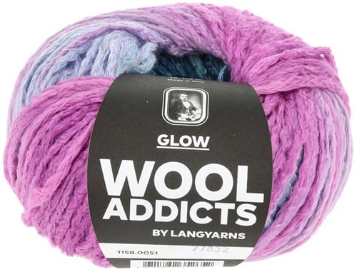 Lang Yarns Glow 0051 Fuchsia/Blau