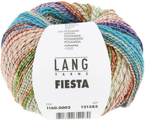 Lang Yarns Fiesta 0002 Hellblau/Pink/Grn/Orange