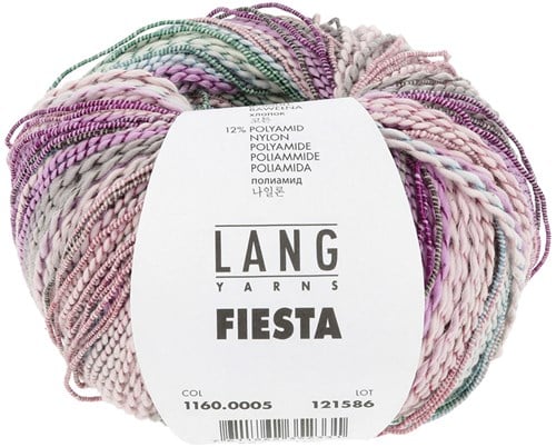 Lang Yarns Fiesta 0005 Violett/Rosa/Grau/Grn
