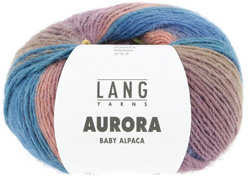 Lang Yarns Aurora 0005 Violett/Gelb/Blau/Pink