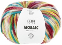 Lang Yarns Mosaic 0004 Rot/Türkis/Gelb/Grün