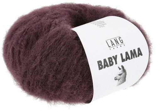 Lang Yarns Baby Lama 0062 Weinrot-2