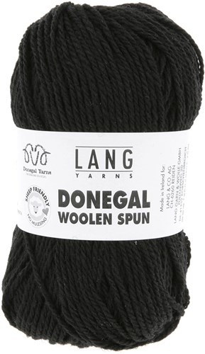 Lang Yarns Donegal Woolen Spun 0004 Schwarz