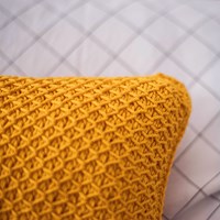 Häkelanleitung Tunesisch Gehäkeltes Smock Stitch Kissen-2