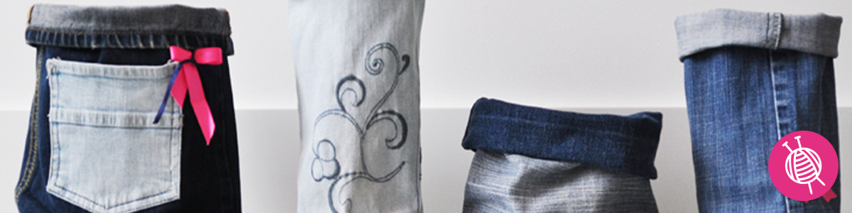Home Deko aus alter Jeans