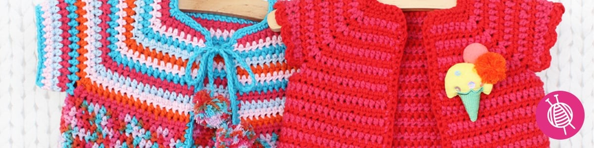 Sommerliche Babyjacke häkeln - Gratis Anleitung