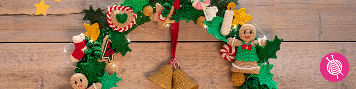 Adventkranz CALender – Der Weihnachts-Crochet Along von Wollplatz 2019