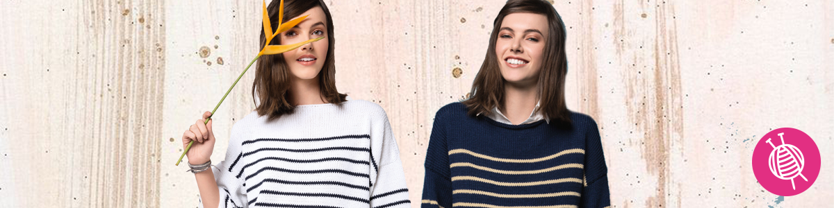 Phil Cabotine Streifenpullover - kostenlose Strickanleitung
