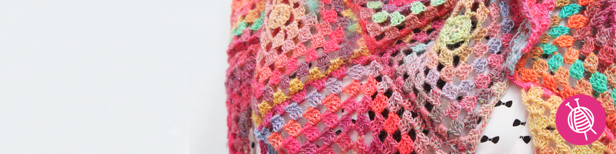 Dreieckstuch häkeln mit Mille Colori