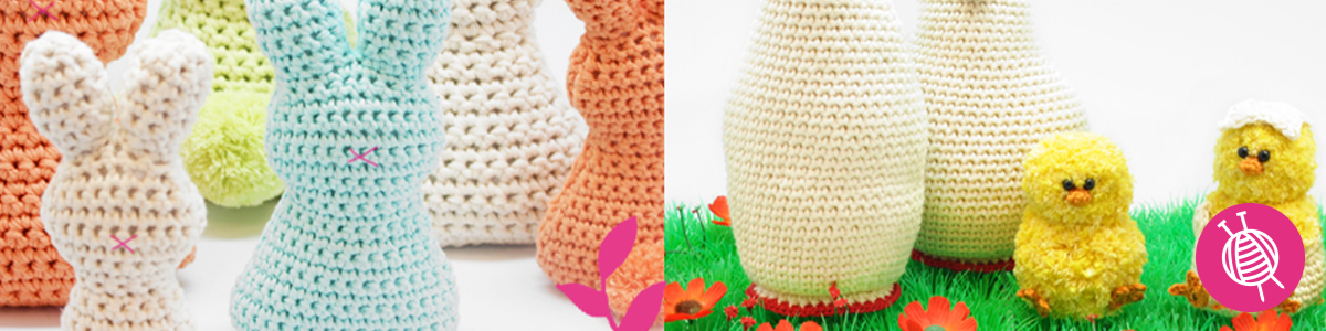 Tolle Osterprojekte häkeln und stricken - Gratis Anleitungen!