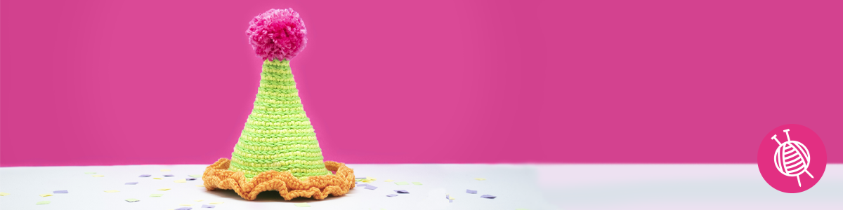 Partyhut - gratis Häkelanleitung
