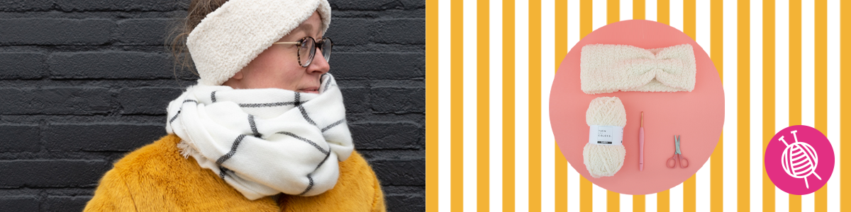 Stirnband Furry - gratis Häkelanleitung
