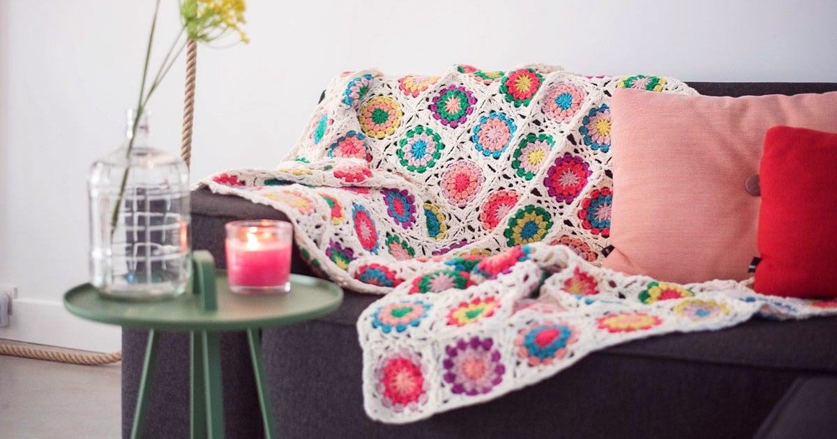 Granny Square Decke Hakeln Aus Phildar Partner 6