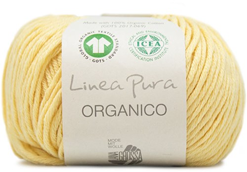 Lana Grossa Organico Uni 120 Light Yellow