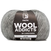 Wooladdicts Unique Mosaic Schal Häkelpaket 1 Light Grey Mélange