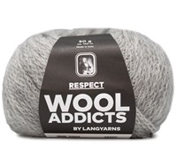 Wooladdicts Seductive Secret Strickjacke Strickpaket 1 L Light Grey Mélange
