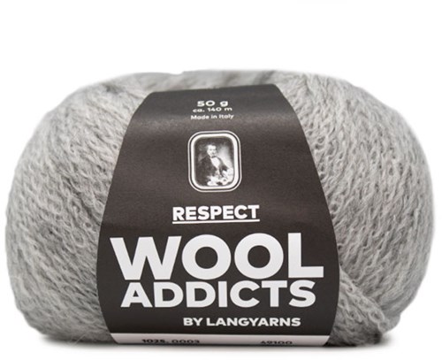 Wooladdicts Seductive Secret Strickjacke Strickpaket 1 L Light Grey Mélange