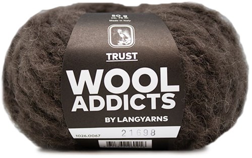 Wooladdicts Devoted Dancer Pullover Strickpaket 8 L/XL Dark Brown