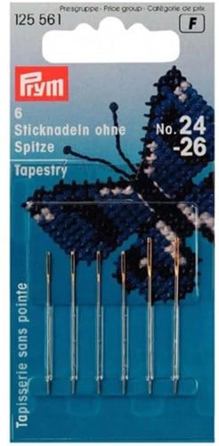 Prym Sticknadeln stumpfe Spitze Stahl No. 24-26