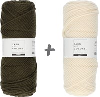 Reversible Traumkissen 3.0 Rund Häkelpaket 12 Khaki