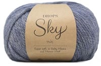 Drops Sky Mix 012 Jeansblau