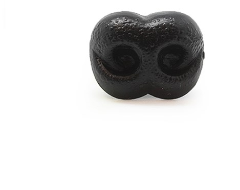 Sicherheitsnase Hund schwarz 12mm