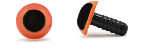 Sicherheitsaugen Orange 12mm 2 Stück