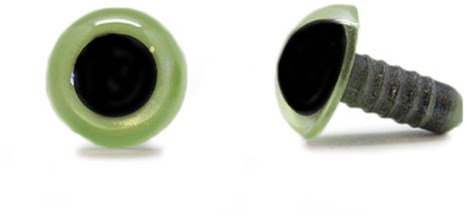 Sicherheitsaugen Olivgrün 12mm pro Paar