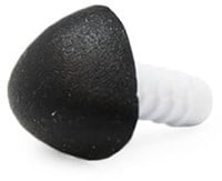 Sicherheitsnase Dreieck Soft schwarz 12mm