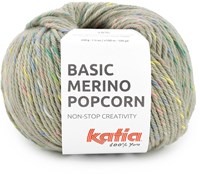 Katia Basic Merino Popcorn 206 Beige-Mehrfarbig