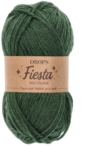 Drops Fiesta Uni Colour 13 Efeu Dunkel