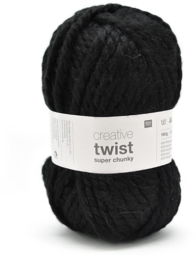 Rico Creative Twist Super Chunky 13 Black
