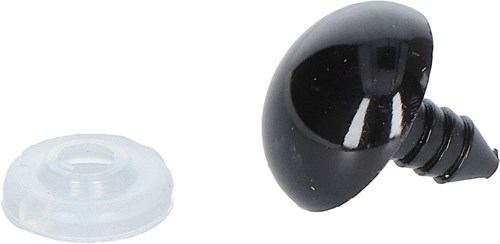 Go Handmade Sicherheitsaugen Schwarz 12mm (10 Stück)