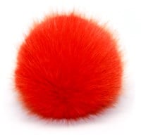 Rico Kunstfell Pompon Large 14 Orange