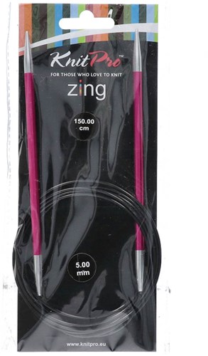 KnitPro Zing Rundstricknadeln 150cm 5,00 mm
