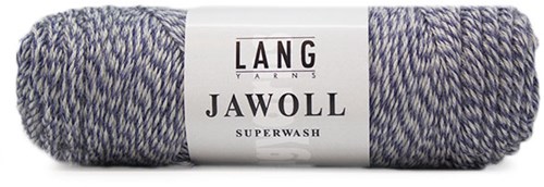 Lang Yarns Jawoll Superwash 151 Blau/Hellgrau Mouliné
