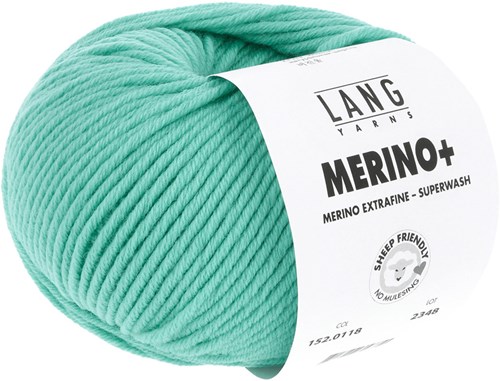 Lang Yarns Merino+ 0118 Quarz Grün-2