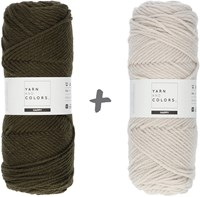 Traum Kissenrolle 4.0 Häkelpaket 15 Khaki & Birch
