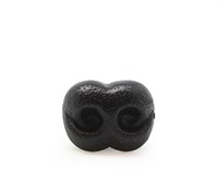 Sicherheitsnase Hund schwarz 15mm
