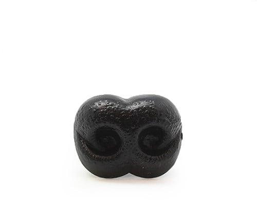Sicherheitsnase Hund schwarz 15mm