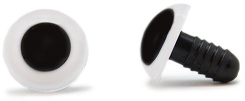 Sicherheitsaugen Weiß 15mm 2 Stück