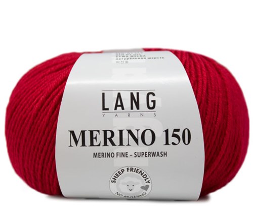 Lang Yarns Merino 150 160 Fire Red