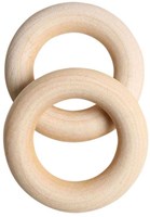 Go Handmade Holz Ringe Ø 45 mm (2 Stück)