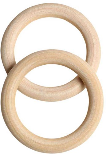 Go Handmade Holz Ringe Ø 68 mm (2 Stück)