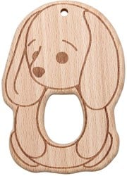 Go Handmade Beißtier aus Holz Hund